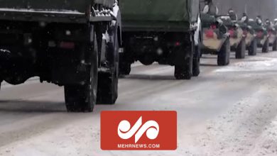 ویدئو: خودروهای جنگی بلاروس به سمت مرز اوکراین در حال حرکت هستند
