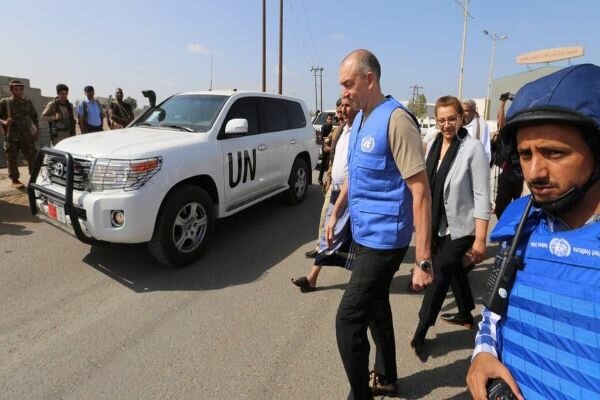 کاروان ماموریت سازمان ملل از انفجار مین در یمن جان سالم به در برد