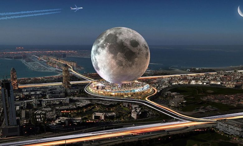 شگفتی معماری مدرن در دبی !/ ساخت ماه مصنوعی