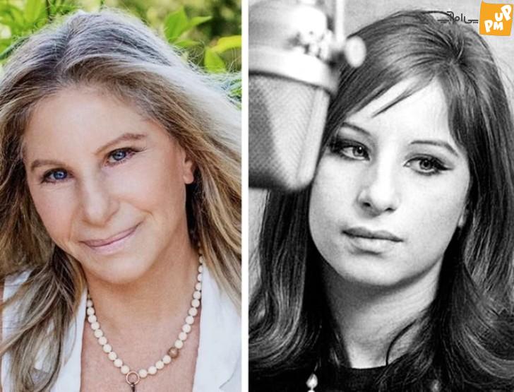 سلبریتی های سن بالا که همچنان زیبا و جذاب هستند/ عکس 4 زیبایی باربرا استرایسند در جوانی و پیری