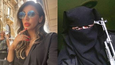 تصاویر حیرت انگیز/ وقتی مدل زن داعشی می شود!