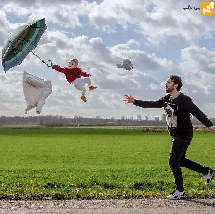 پدر خلاق بلژیکی که با عکس هایش به شهرت رسید پدر خلاق بلژیکی که با عکس هایش به شهرت رسید