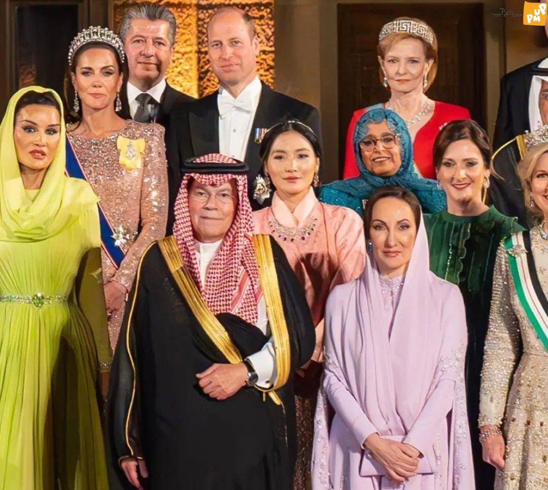 زیباترین ملکه های جهان در جشن عروسی ولیعهد اردن / عکس دسته جمعی خانواده های سلطنتی