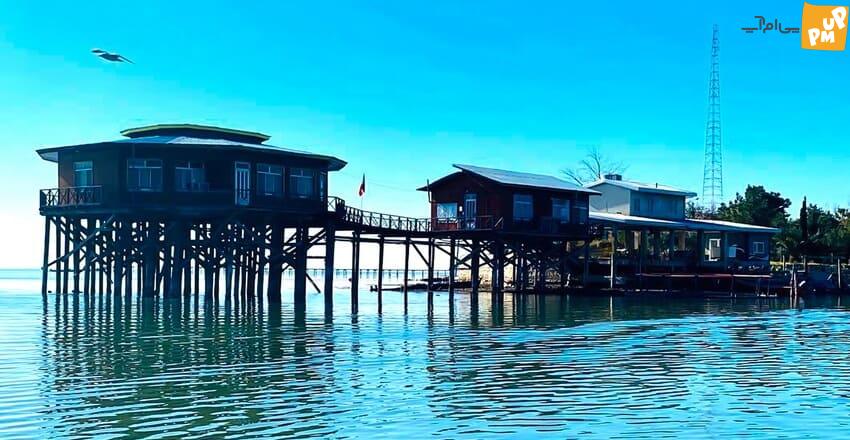 تنها جزیره ایرانی در دریای خزر/ عکس 2 تنها جزیره ایرانی در دریای خزر/ عکس