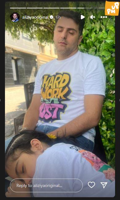 علی ضیا و خواهرزادهاش جوری وسط خیابون چرت میزنن که انگار چند سال از خوابیدن محروم بودن!/ عکس 1 خواب عمیق و عجیب علی ضیا و خواهرزاده اش در وسط خیابان!