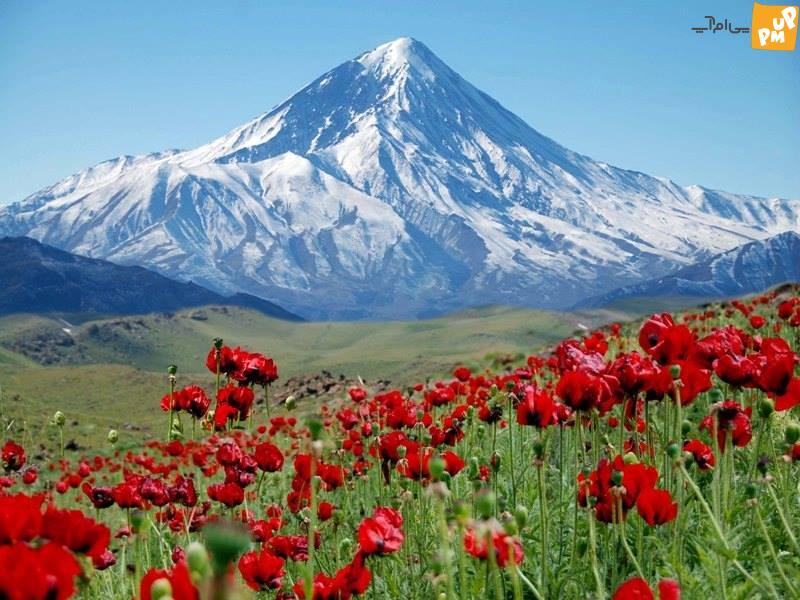 اینجا ایران است!/این عکس طبیعت شگفت انگیز دامنه کوه دماوند شما را مدهوش میکند!