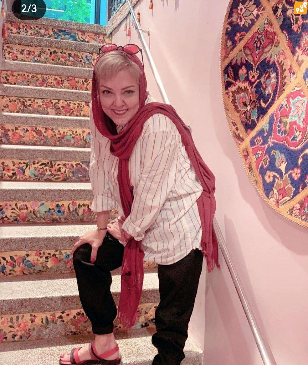 پرستو گلستانی با این عکس همه را متعجب کرد / استایل عجیب و غریب خانم بازیگر! 1 استایل پرستو گلستانی