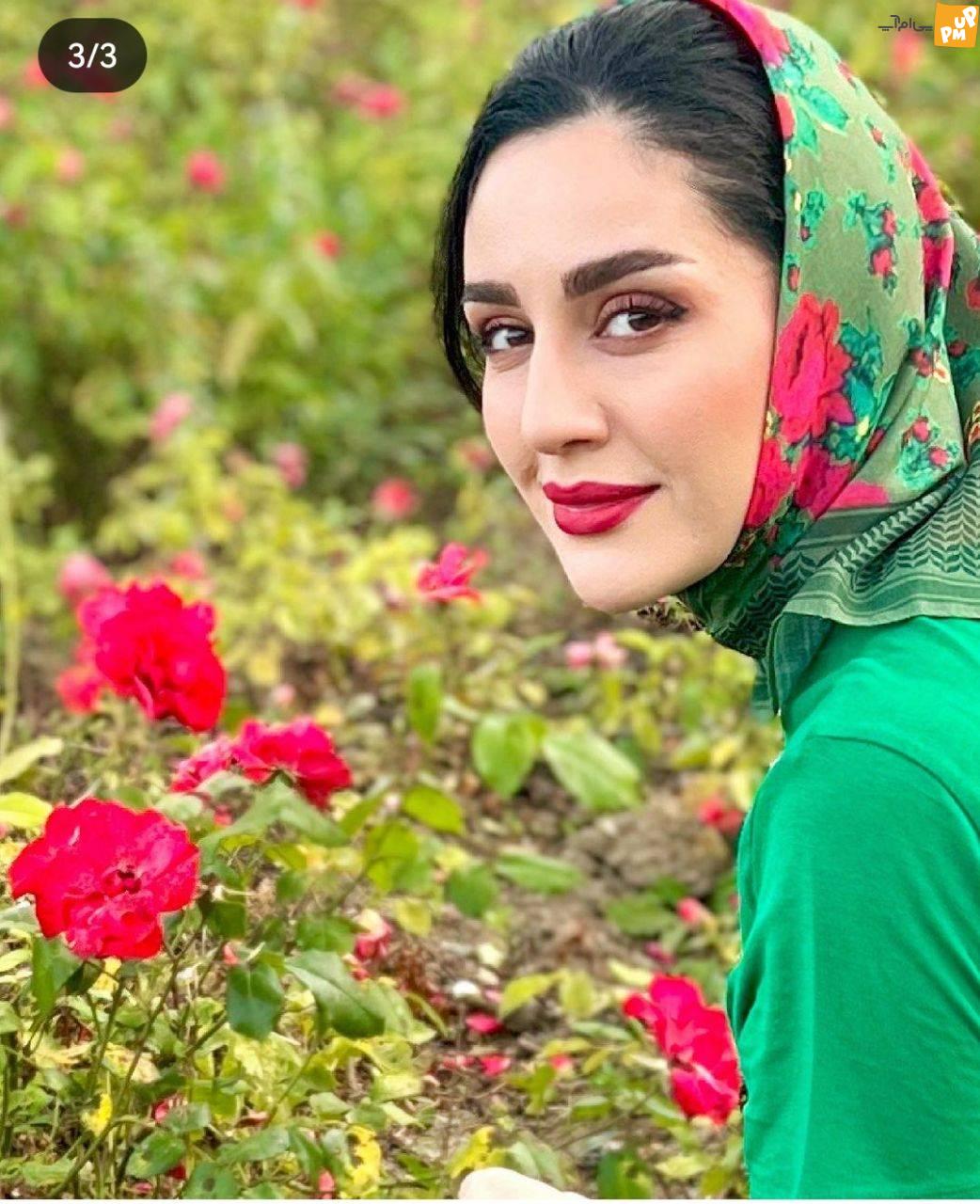 عکسی جنجالی از گیلدخت در دل طبیعت / زیبایی خیره کننده میترا رفیع هوادرانش را وجد آورد! 1 میترا+رفیع