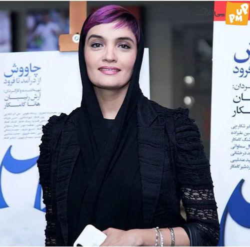 با بازیگران مو بنفش ایران آشنا شوید!| این بازیگران رنگ موی واقعی دارند! 1 میترا حجار