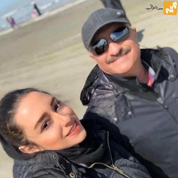 لو رفتن عکس مسعود روشن پژوه در کنار دختری زیبا در کنار دریا / آیا خبر سرطان آقای مجری حقیقت دارد؟ + عکس 1 مسعود روشن پژوه در کنار دخترش