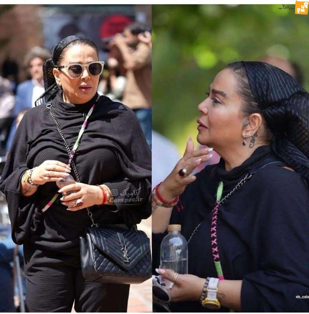 اکسسوری های جنجالی بهاره رهنما در مراسم ختم فریماه فرجامی! + عکس 1 تیپ جنجالی بهاره رهنما در مراسم ختم