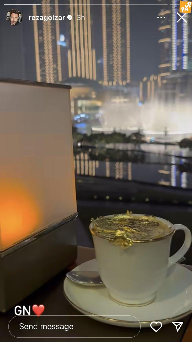 روی دیگری از لاکچری بازیهای "رضا گلزار" در دوبی!/ از استراحت در کنار برج خلیفه تا قهوه با روکش طلا! 3 روی دیگری از لاکچری بازیهای "رضا گلزار" در دوبی!/ از استراحت در کنار برج خلیفه تا قهوه با روکش طلا!