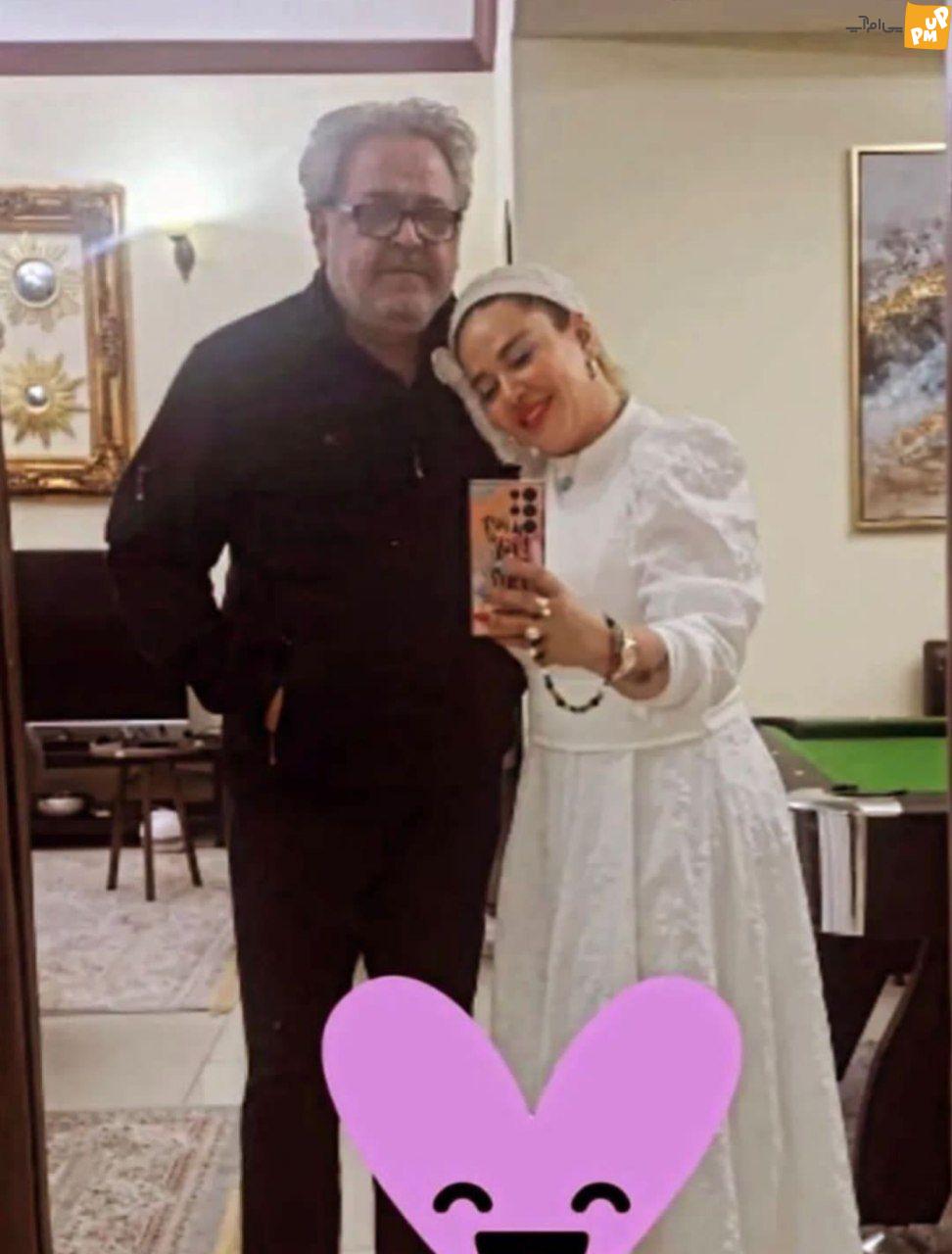 اولین عکس عاشقانه بهاره رهنما پس از طلاق دوم / بازیگر زن در آغوش پیرمرد! اولین عکس عاشقانه بهاره رهنما پس از طلاق دوم / بازیگر زن در آغوش پیرمرد!