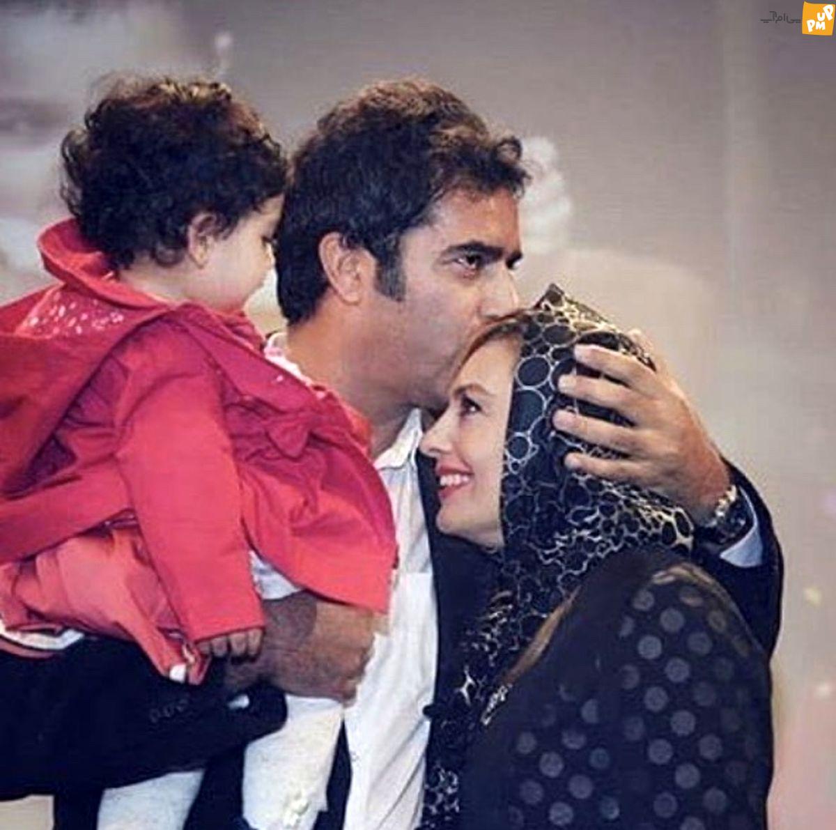 سورپرایز ویژه و خاص منوچهر هادی توسط همسرش یکتا ناصر جنجالی شد!/فیلم 1 بوسه منوچهر هادی بر سر همسرش مقابل دوربین + عکس