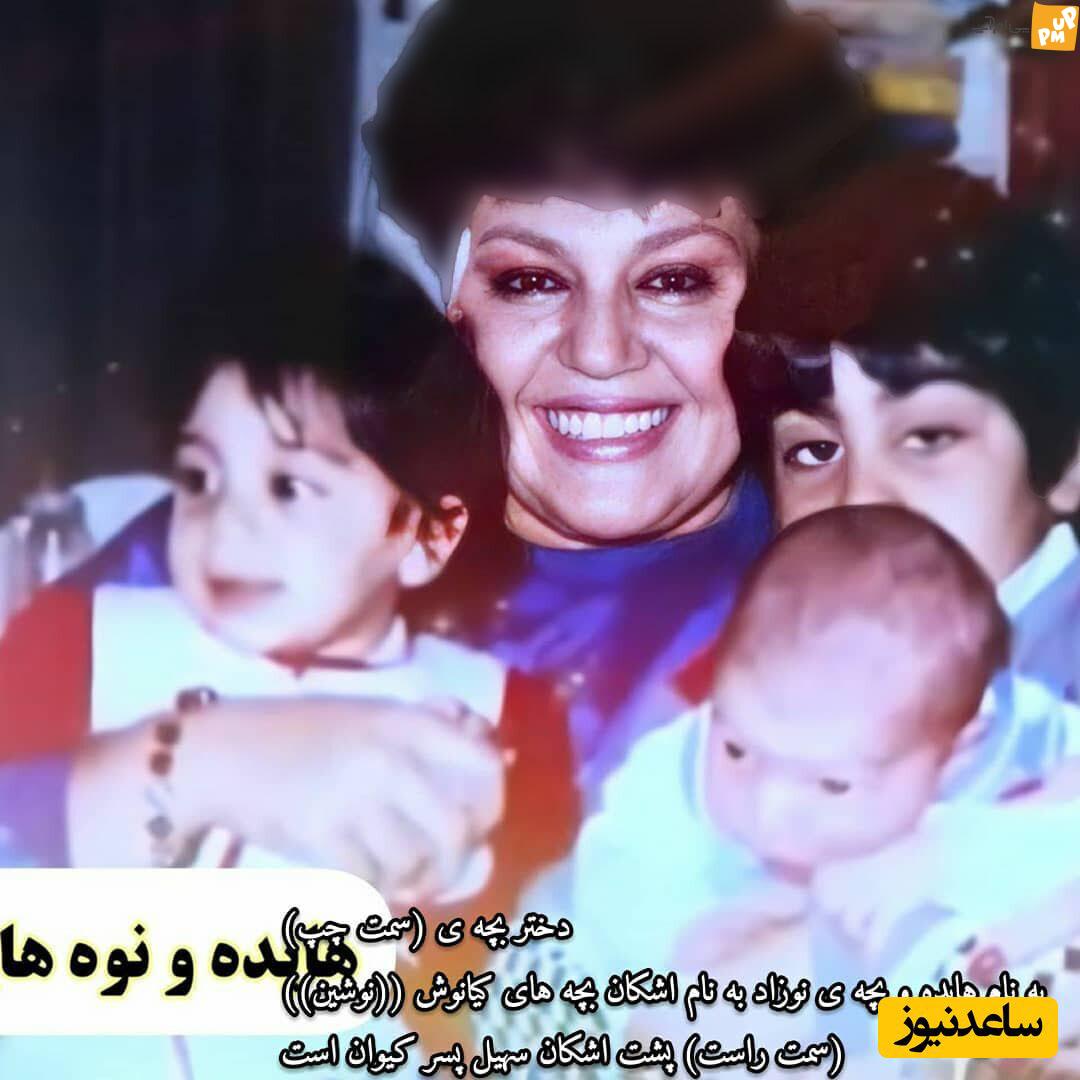 عکس وایرال شده هایده و مهستی در کنار نوه هایشان!/عکس 1 نقاشی های زیرزمینی از نوه های هایده و مهستی