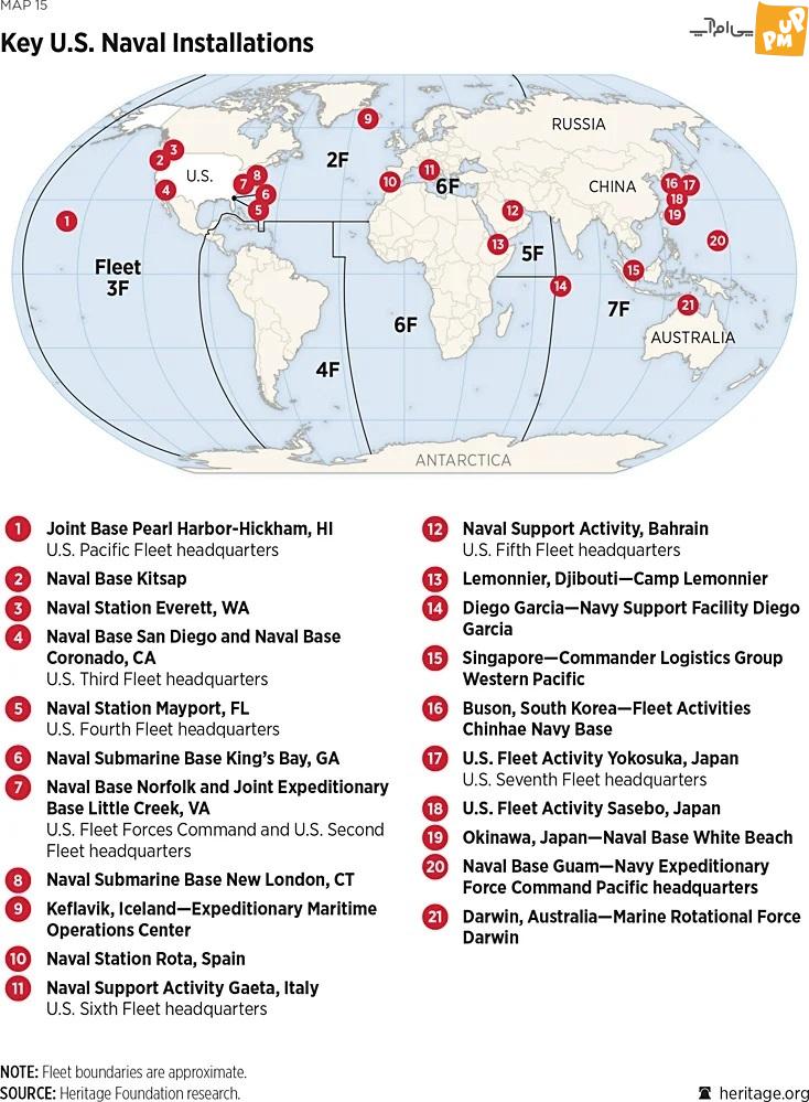 ناوگان آمریکا در جهان